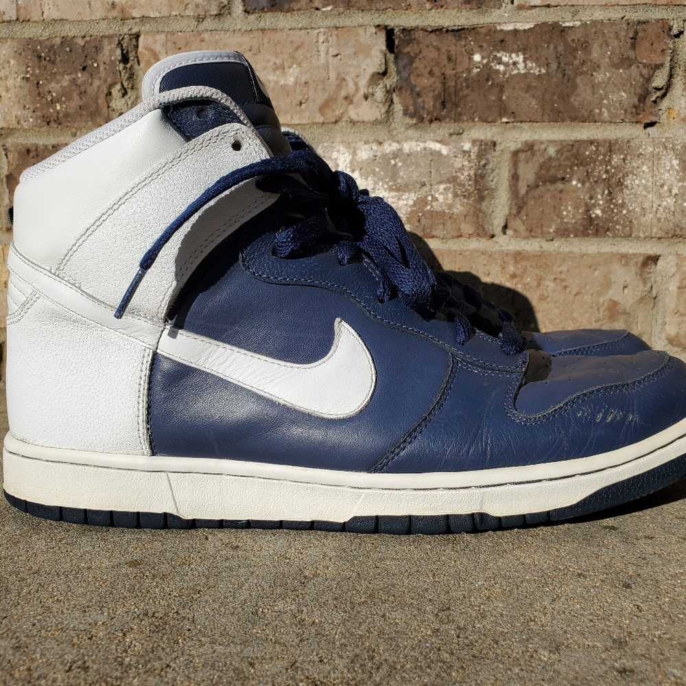 Nike dunk high 2006 Navy blue/white men's size 12